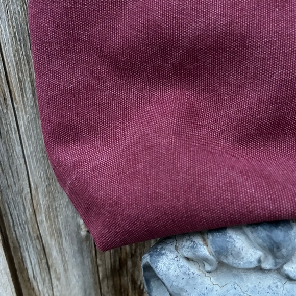 Zede Paris Trocadero Pouch Canvas Leather Bordeaux - Picture 10 of 16